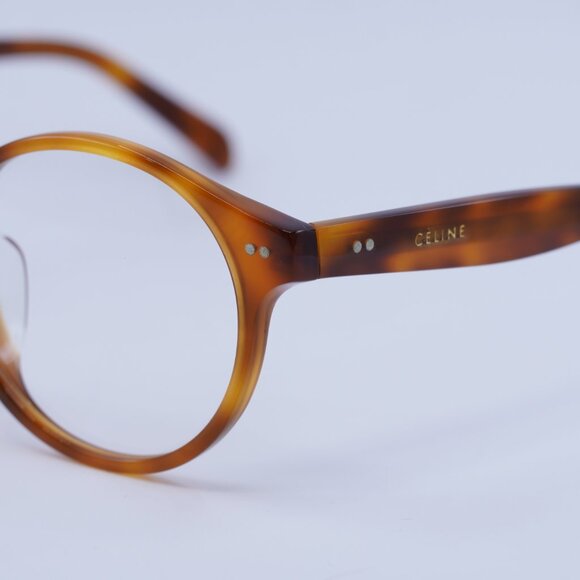 Celine CL50008F 053 Eyeglasses Havana 52mm Round Frame - Picture 2 of 9